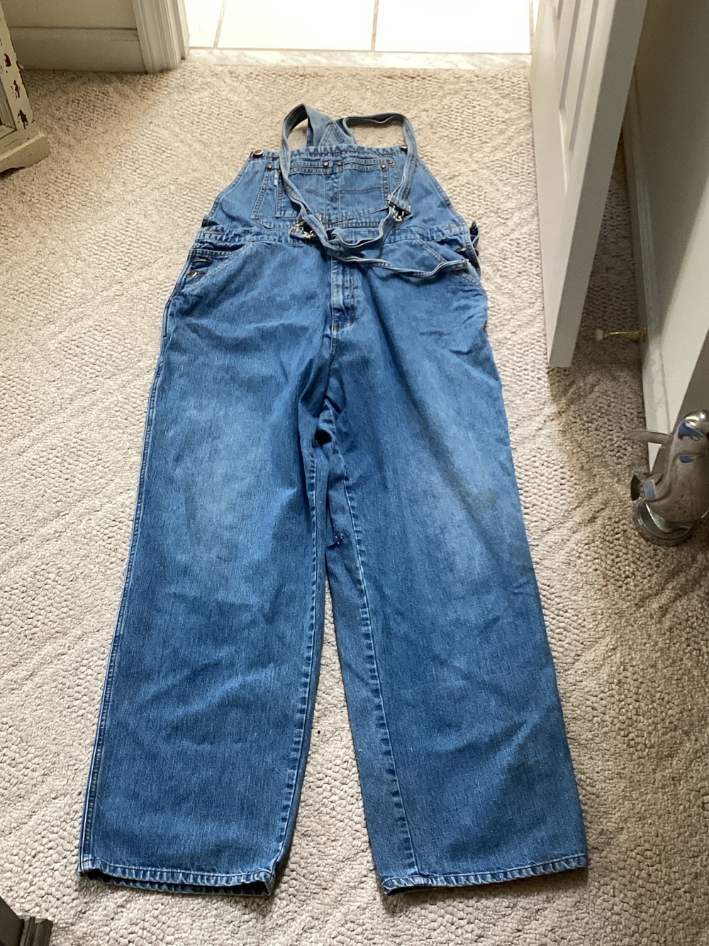 Vintage Levi’s Silver Tab overalls Iconic 90s tan tag Grunge Loose baggy 36